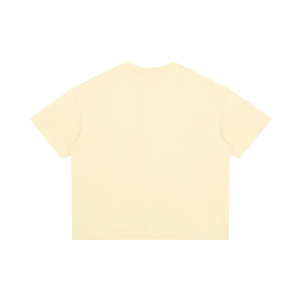RAREBINO boxy drop shoulder T-shirt with relaxed fit, soft fabric, and casual style in a neutral color, perfect for everyday wear.