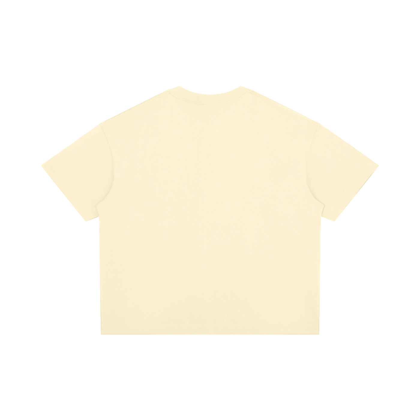 RAREBINO boxy drop shoulder T-shirt with relaxed fit, soft fabric, and casual style in a neutral color, perfect for everyday wear.