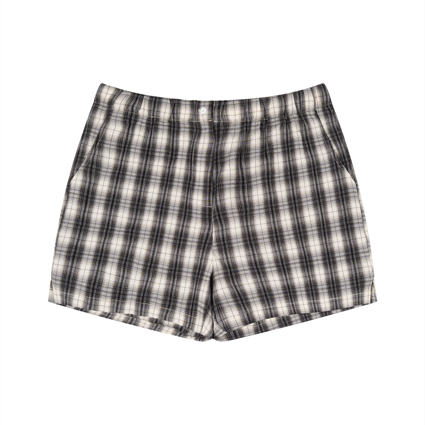 RAREBINO plaid shorts with a classic checkered pattern, featuring a comfortable fit and casual style for warm weather.