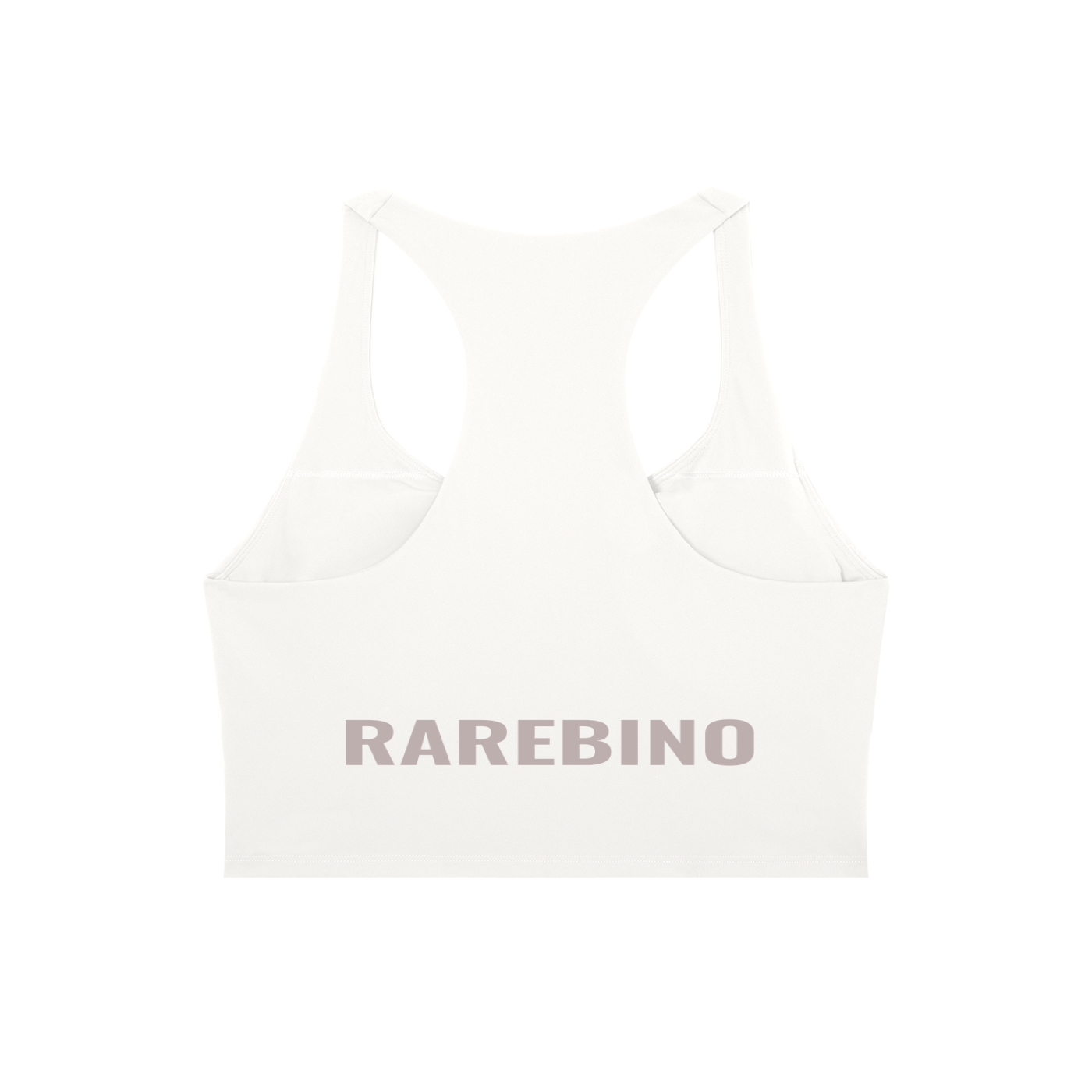 RAREBINO tight paneling yoga tank top, close-up of fitted athletic top with sleek panel design and stretchy fabric.
