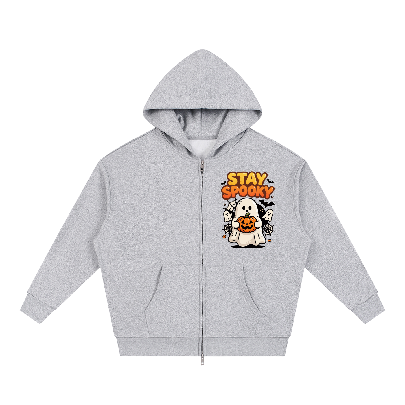 Rarebino loose solid full zip hoodie in black with front pockets and hood, casual streetwear style.