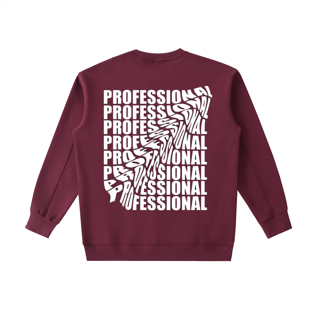 Rarebino Essential Heavyweight Crewneck Sweatshirt in a neutral color, showcasing a comfortable fit and soft fabric texture.