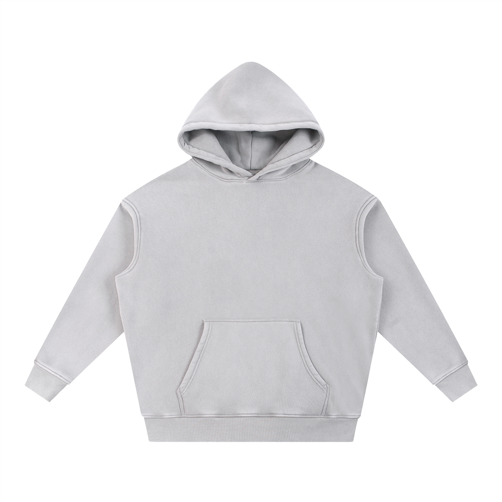 RAREBINO Snow Wash fleece oversized hoodie in soft fabric with a relaxed fit and hood, displayed on a plain background