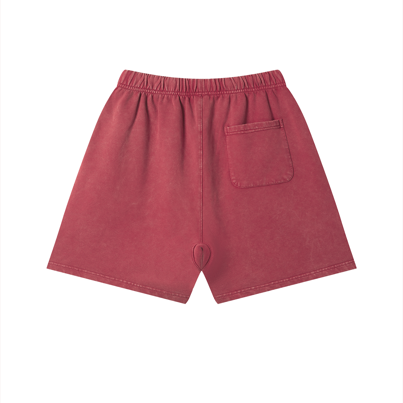 Vintage Wash Cotton Shorts by RAREBINO with a relaxed fit, showing distressed denim texture and casual style.