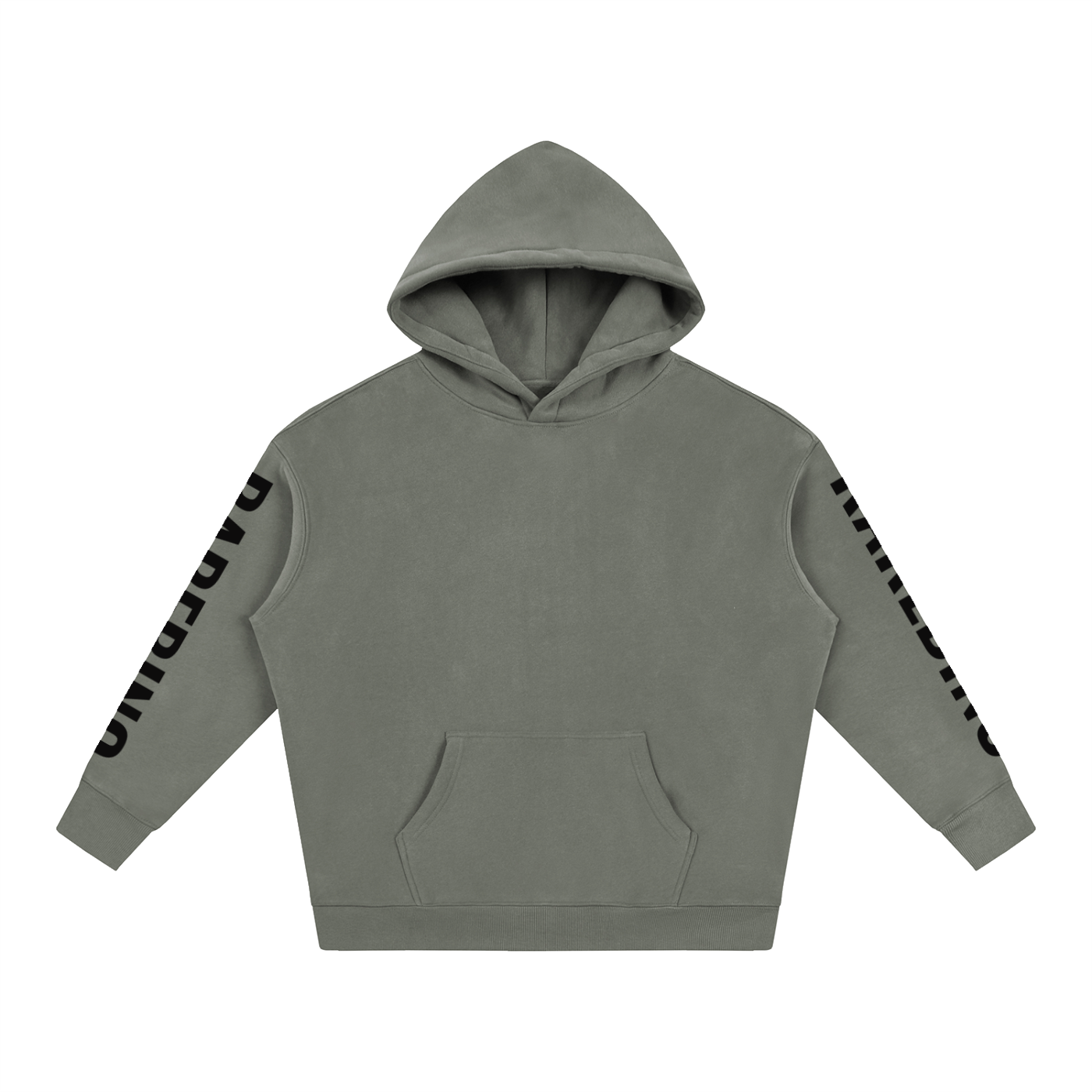 Oversized RAREBINO fleeced hoodie featuring a cozy, soft fabric with a relaxed fit and a front pocket for comfort.