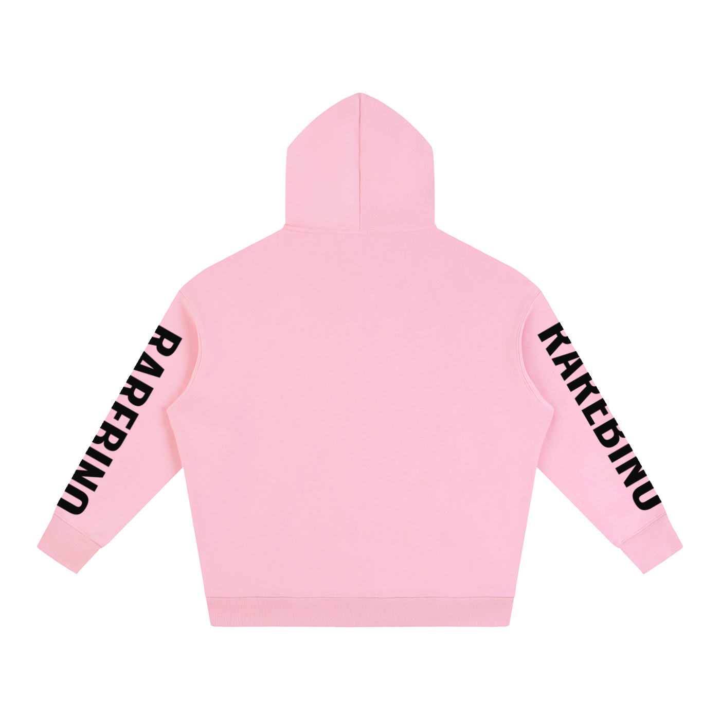 Oversize fleeced hoodie by RAREBINO showing a cozy, thick fabric hoodie with a relaxed fit and ribbed cuffs.