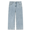 Vintage wash RAREBINO straight leg jeans displayed, showcasing classic denim style and authentic distressed details.