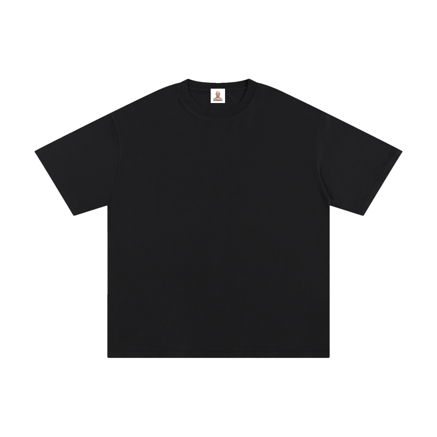 Pure cotton T-shirt by RAREBINO with a classic fit and soft fabric, shown in a neutral color on a plain background.