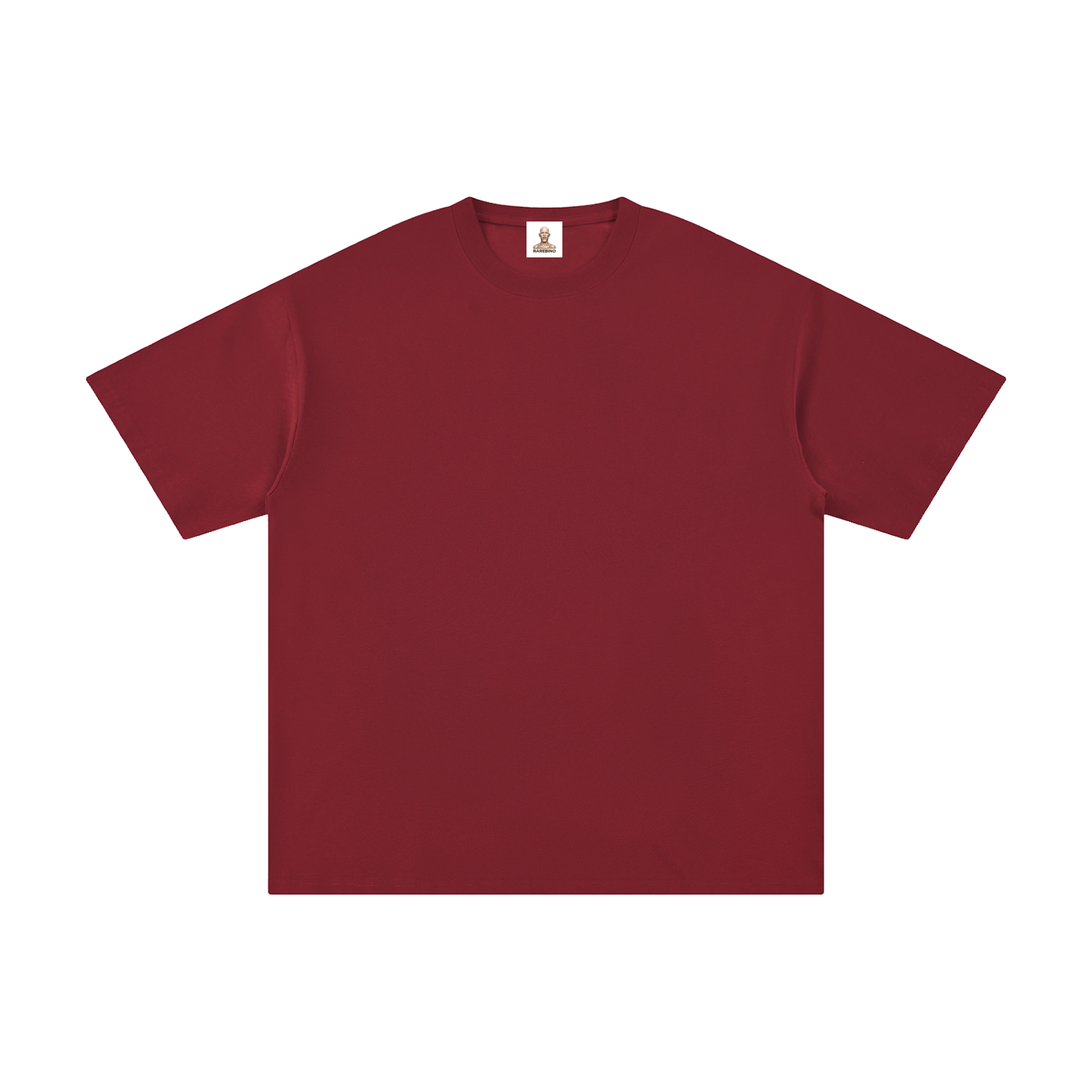 Pure cotton T-shirt by RAREBINO, showing a soft, white casual T-shirt with a round neckline and short sleeves.