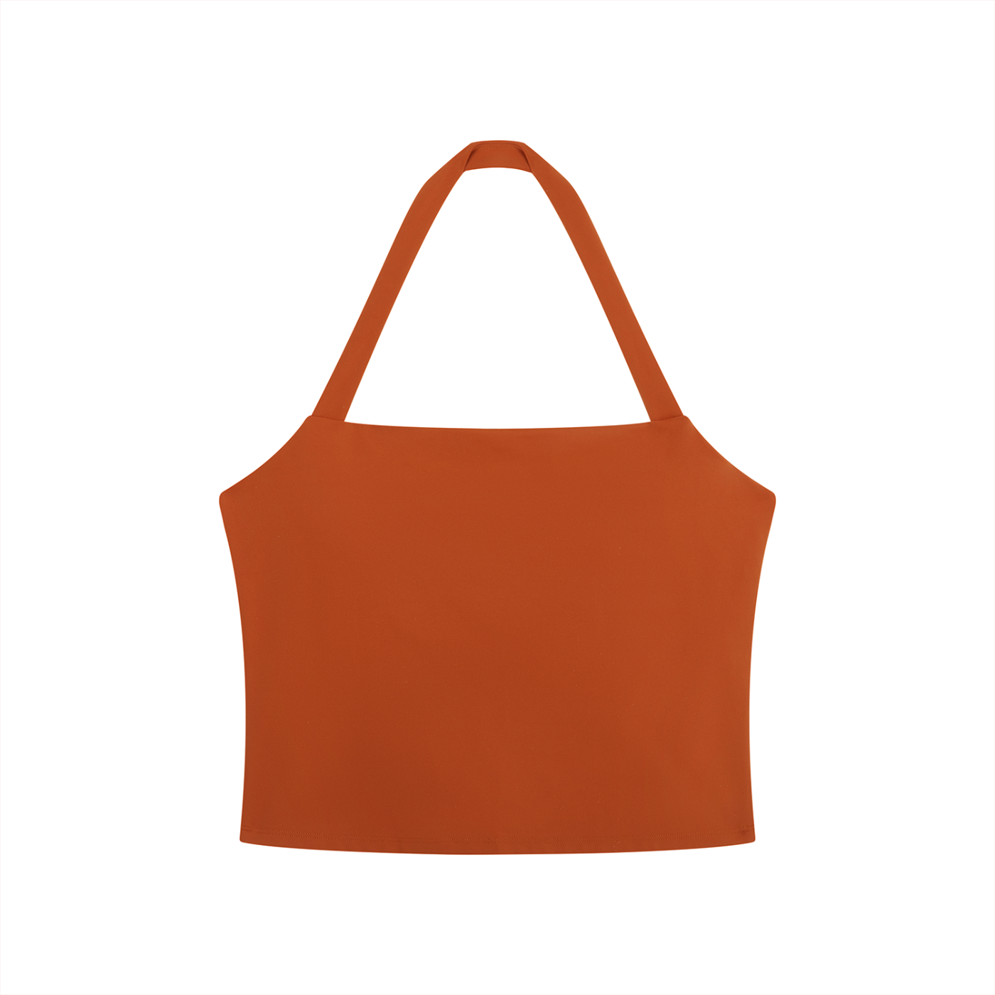 RAREBINO halter crop sports bra with adjustable straps and breathable fabric, designed for active wear and support.