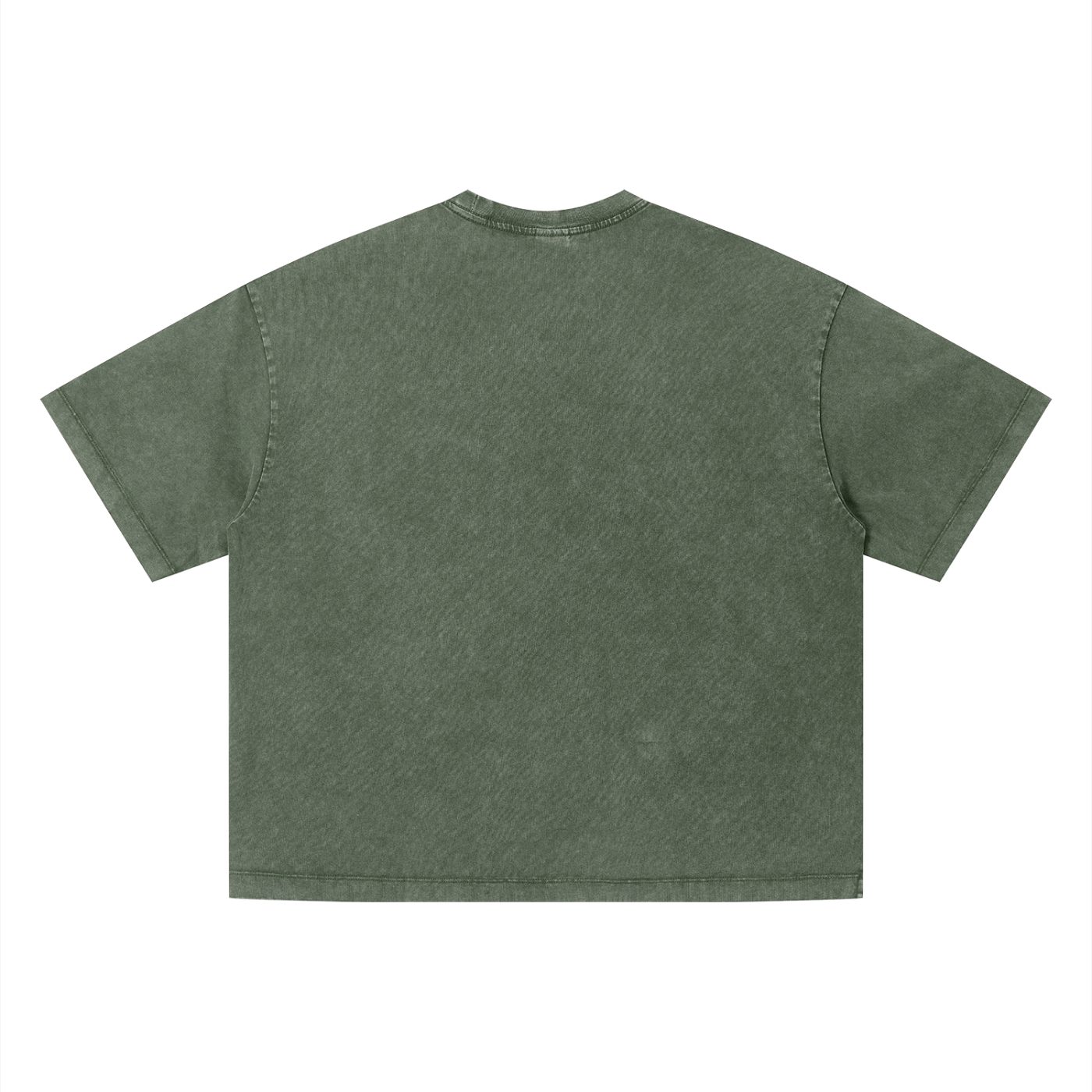 Vintage wash boxy T-shirt by RAREBINO with a relaxed fit and distressed finish, shown on a plain background.