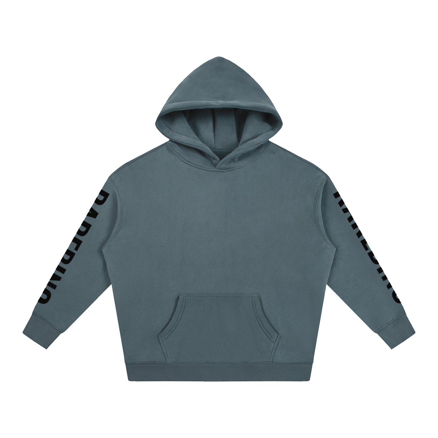 Oversize RAREBINO fleeced hoodie with a soft, cozy fabric, featuring a relaxed fit and front pocket, ideal for casual wear.